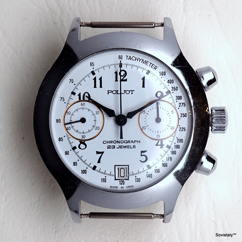 russian watch Poljot chronograph