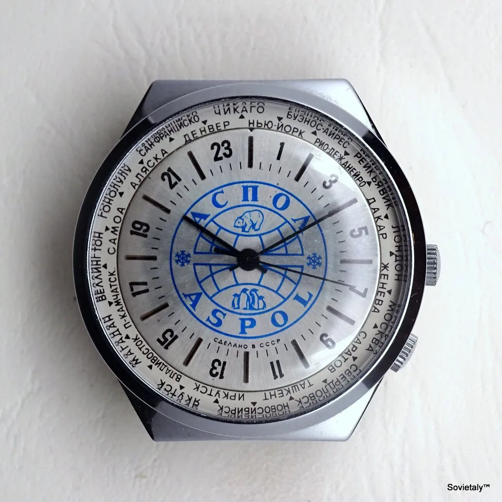 russian watch Raketa ASPOL Blue