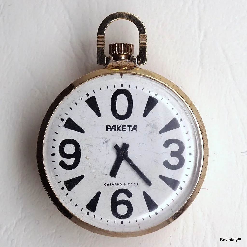 soviet watch Raketa Big Zero Pocket