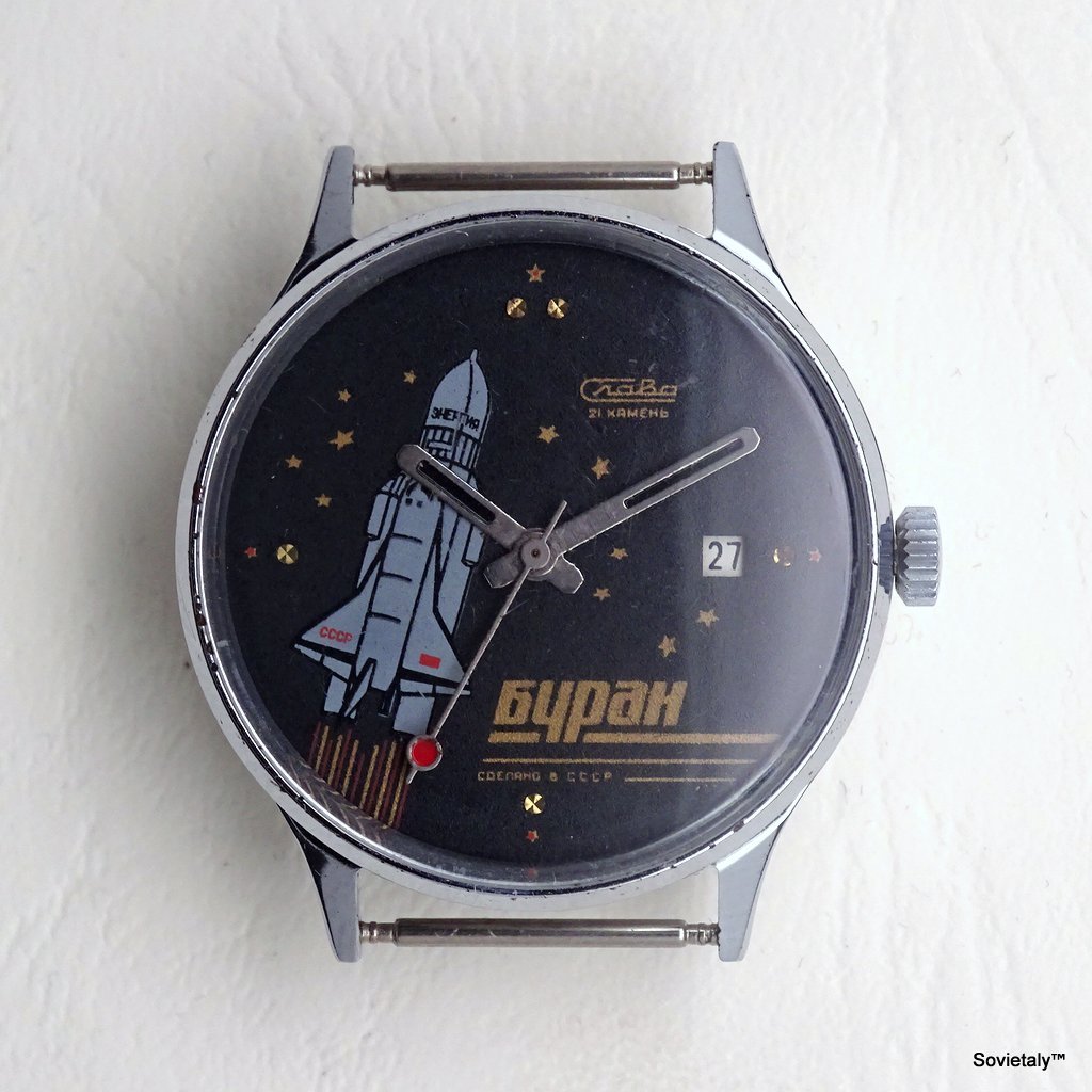 Orologio Slava Buran - Orologio Slava commemorativo del veicolo spaziale Buran