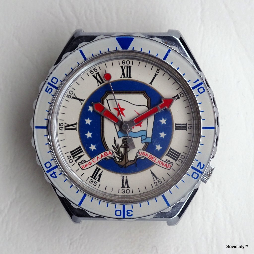 Orologio Slava USS Belknap - commemorativo summit di Malta