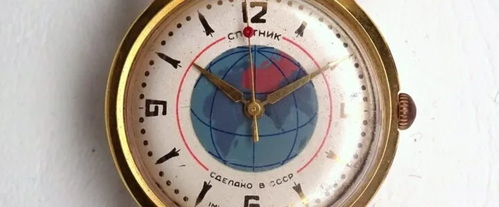 The Launch of Sputnik 1 (4 October 1957): The Dawn of the Space Age and Its Political Impact on the West soviet watch Sputnik gilded case