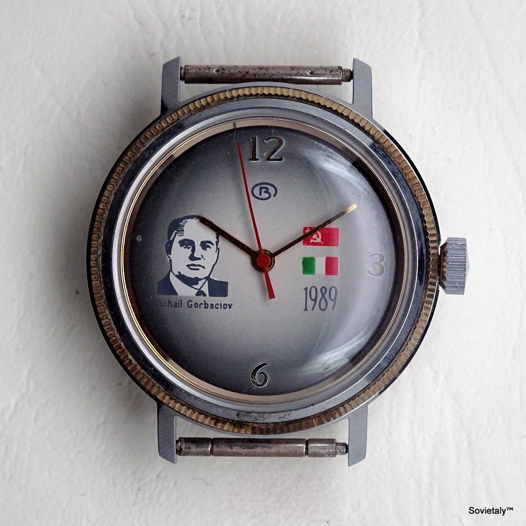 Orologio Vostok visita Gorbachov in Italia 1989 - Orologio commemorativo