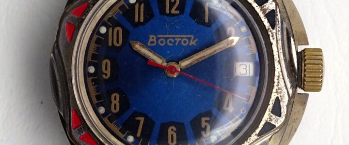 russian watch Vostok Komandirskie asimmetric case