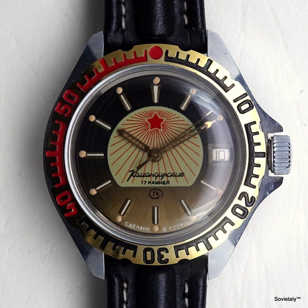 soviet watch Vostok Komandirskie Rising Sun