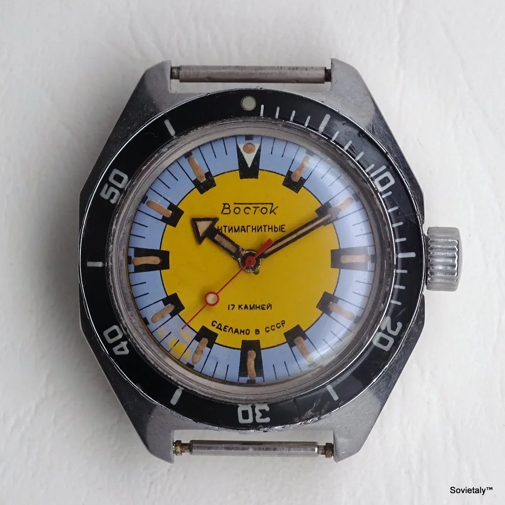 Russian watch Vostok Amphibia Banana