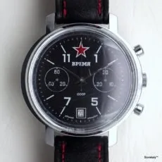 swiss watch Vremia Chrono black