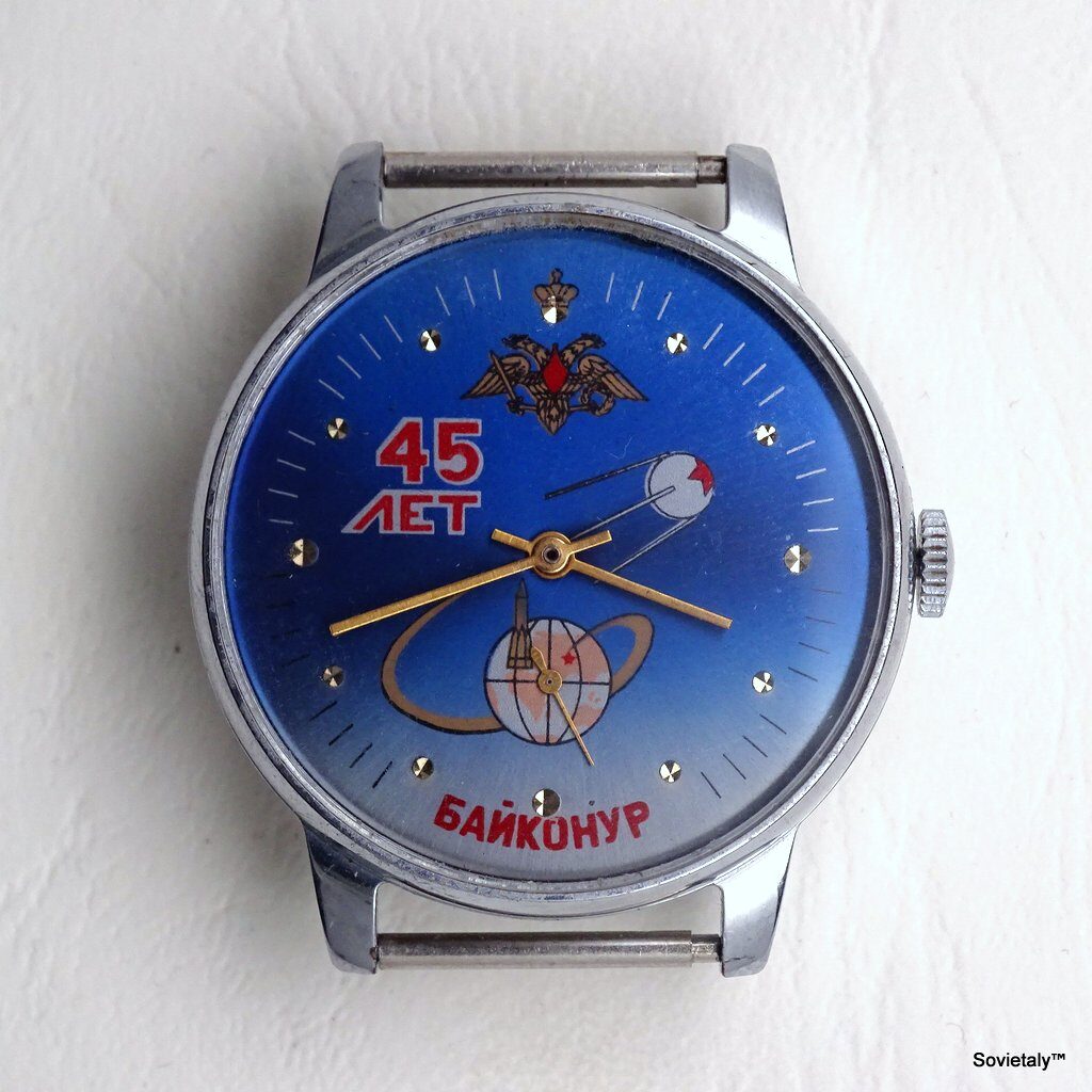 russian watch Pobeda 45 years Baikonur