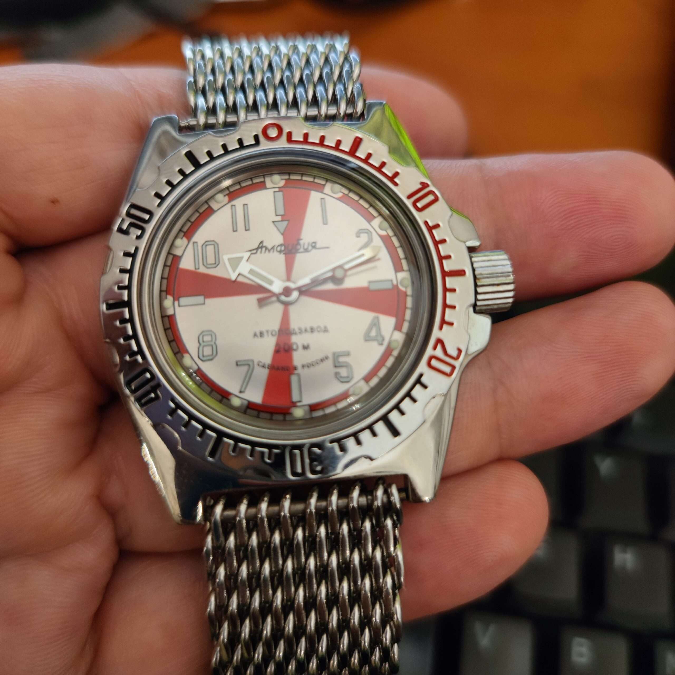 Vostok Amphibia Radio Room watch
