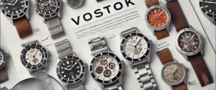 Copertina dell'articolo "Tutta la verità (o quasi) sui Vostok con ghiera" di GiorgioV, con collezione di orologi Vostok.